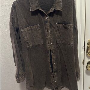 Fashion Nova Brown Denim Jacket